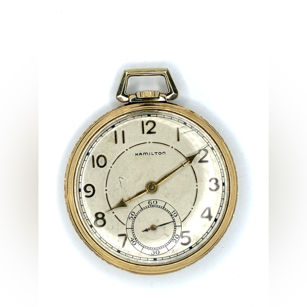 Hamilton 14K Gold Filled Grade 917 Pocket Watch